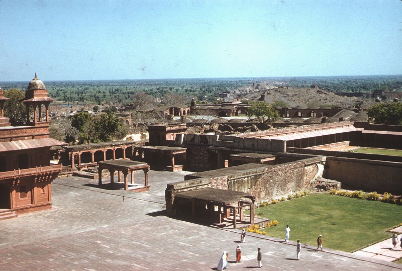 Pandsch Mahal, Blick auf den großen Hof von oben