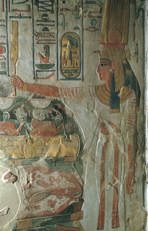Königin Nefertari, ein Szepter darbringend, Det. aus 36 832