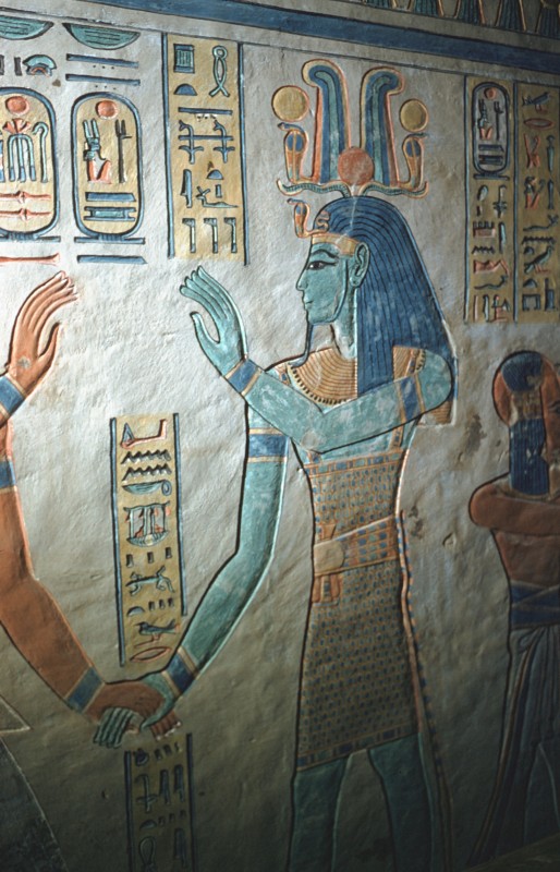 Ptah-Tatenen führt den König, Anschl. re. an 36 627
