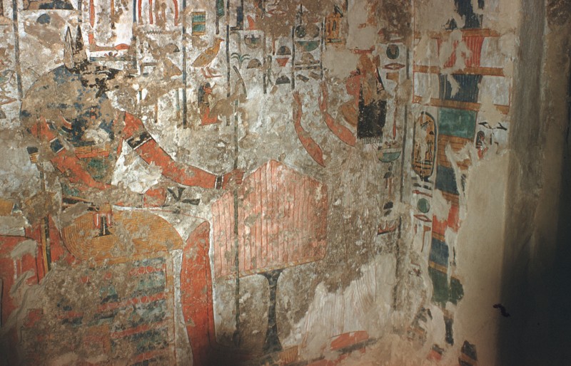 Nefertari im Gebet vor Anubis (teilw. zerst.)